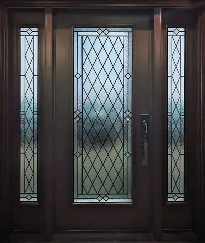 Huron door glass insert