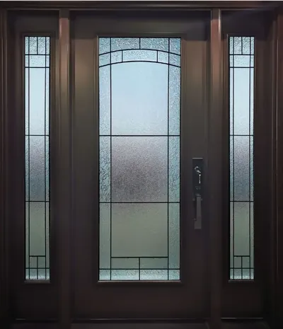 Nipigon stained glass door insert in Ottawa