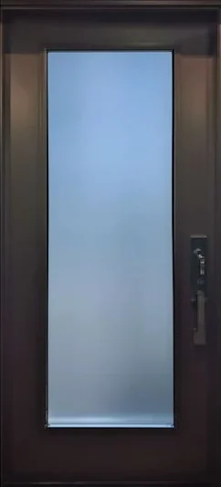 Sandblasted Full frosted glass door insert in Ottawa
