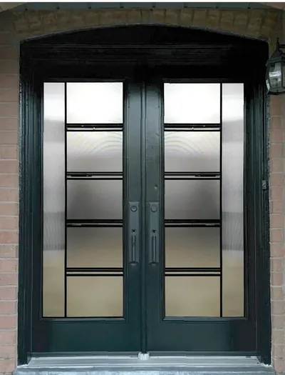Urban Light 6 stained glass door insert in Ottawa