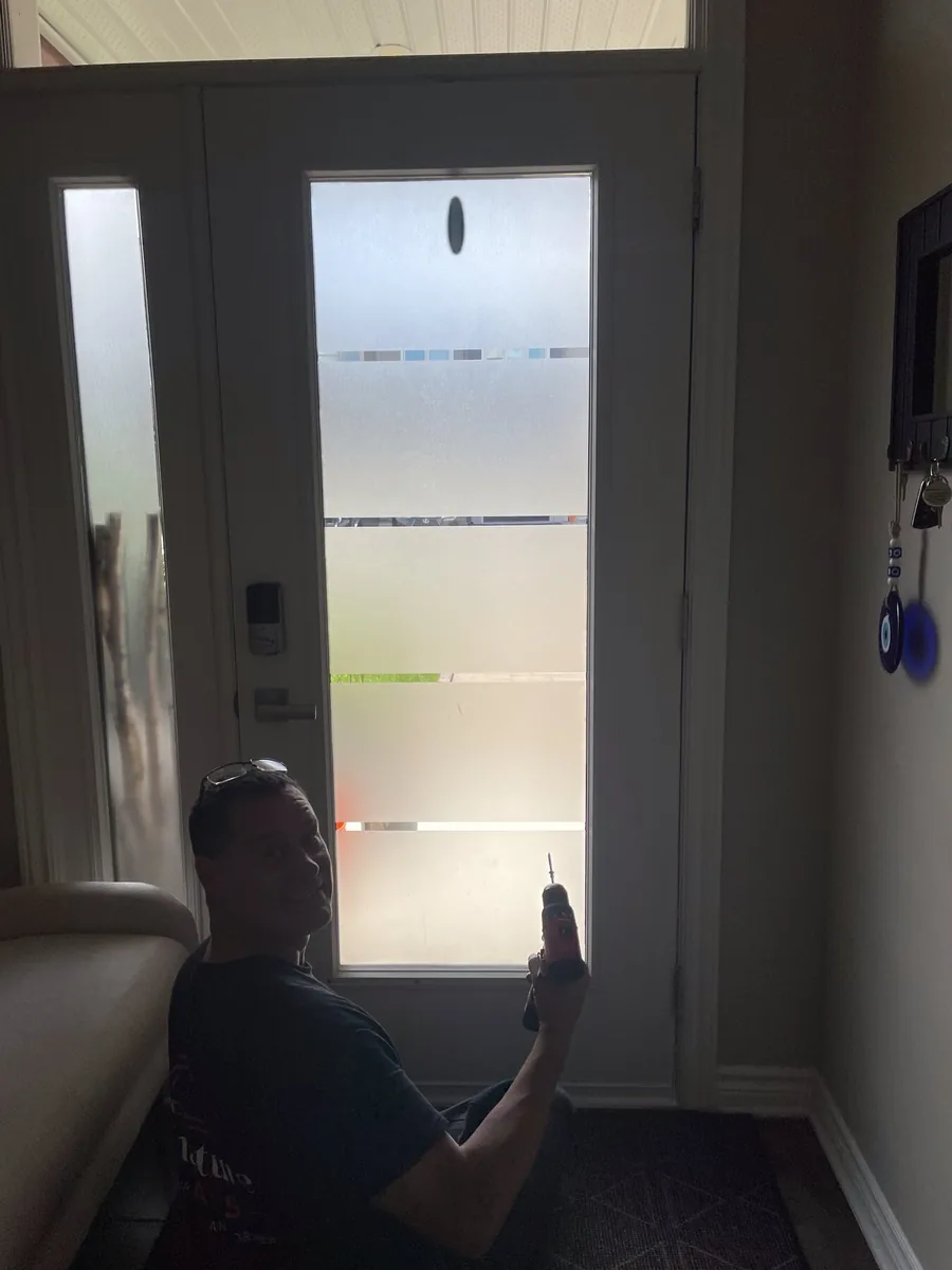 Plain clear door glass before, Ottawa