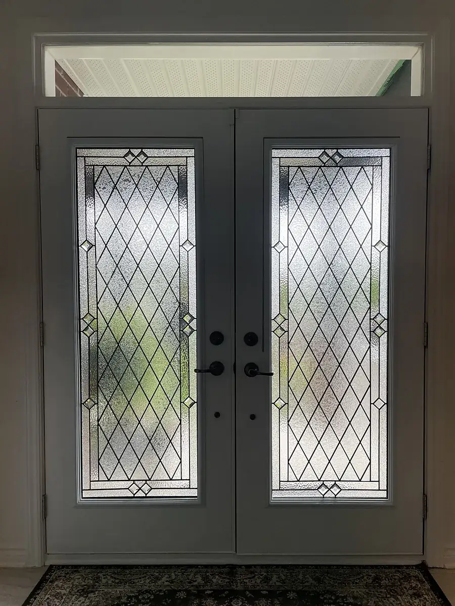 After: Huron glass double doors, Kanata