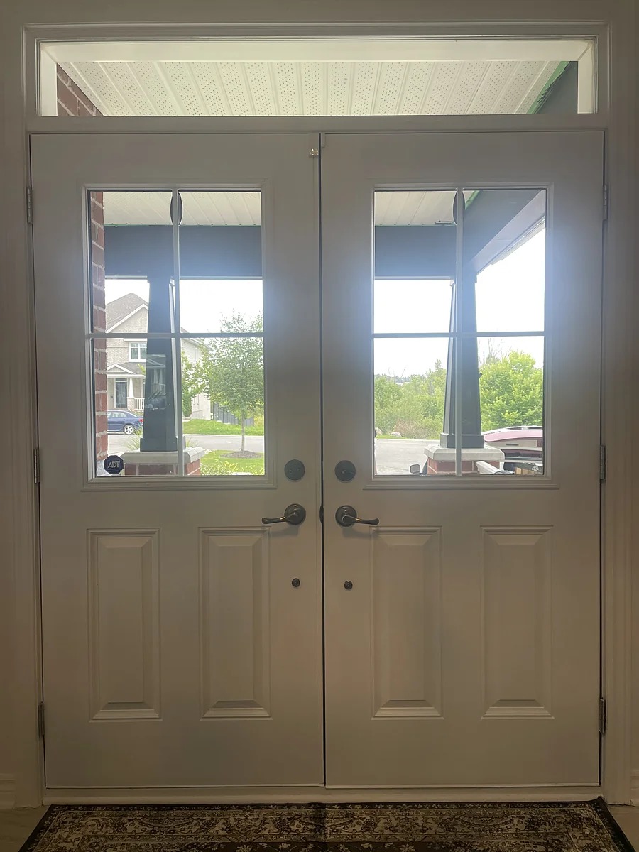 Before: Huron double doors, Kanata