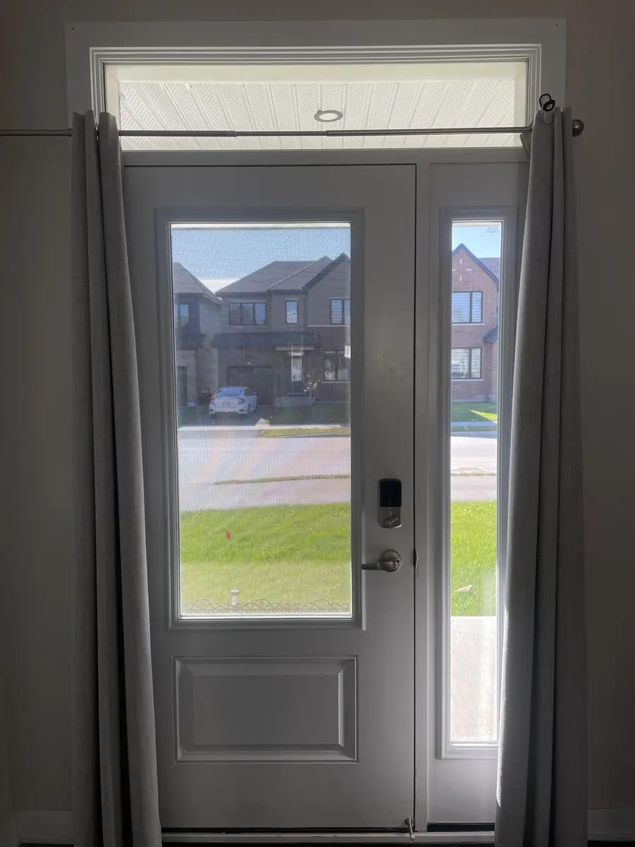 Front door before its new glass insert, Ottawa